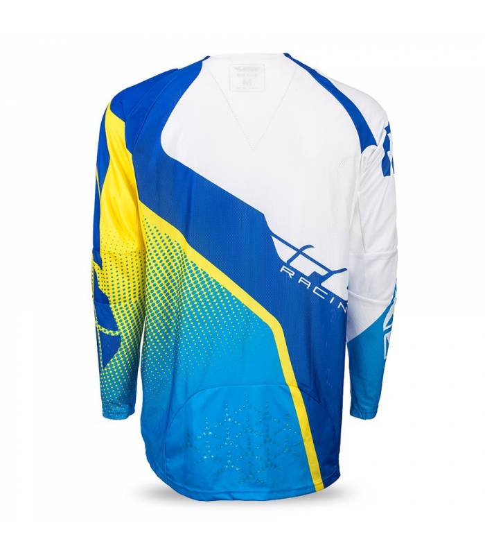 LevneMoto - Dres EVO 2017, FLY RACING - USA (modrá/žlutá/bílá)