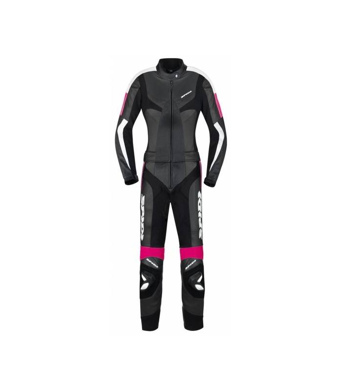 LevneMoto - Dvoudílná kombinéza POISON TOURING, SPIDI - Itálie, dámská (černá/fialová)