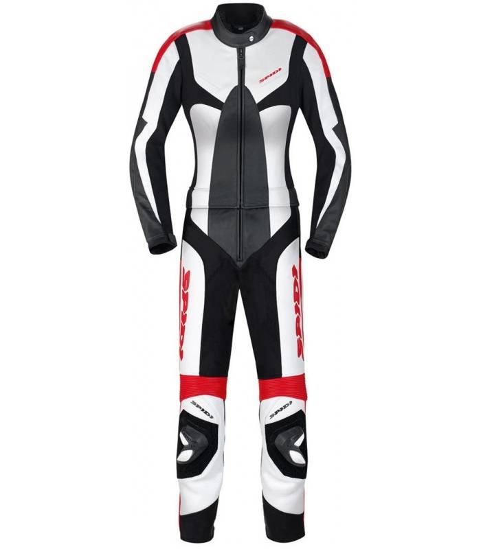 LevneMoto - Dvoudílná kombinéza POISON TOURING, SPIDI - Itálie, dámská (černá/červená)