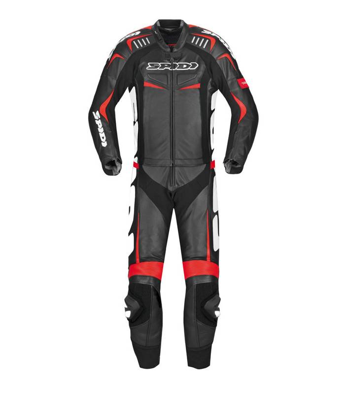 LevneMoto - Dvoudílná kombinéza TRACK TOURING, SPIDI - Itálie (černá/červená/bílá)