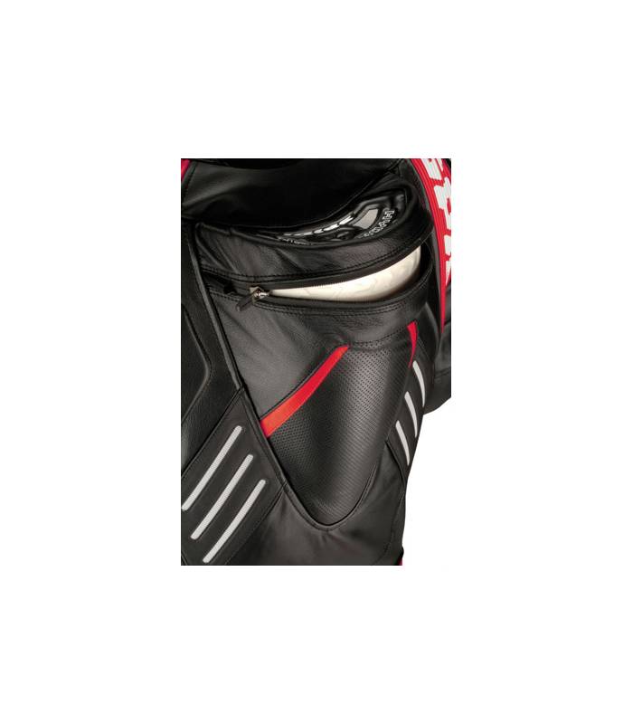 LevneMoto - Dvoudílná kombinéza TRACK TOURING, SPIDI - Itálie (černá/červená/bílá)