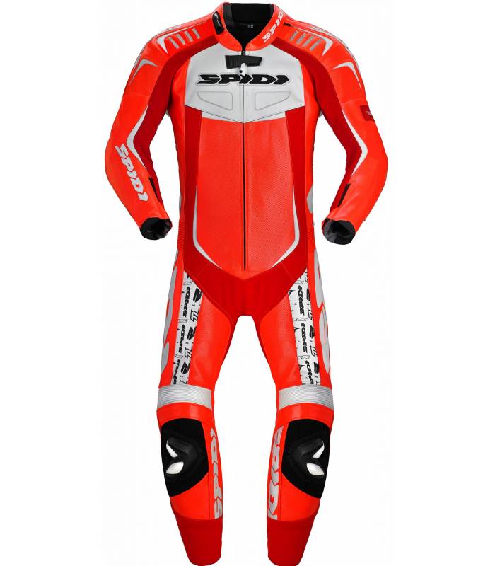 LevneMoto - Jednodílná kombinéza TRACK WIND REPLICA, SPIDI - Itálie (červená/bílá)