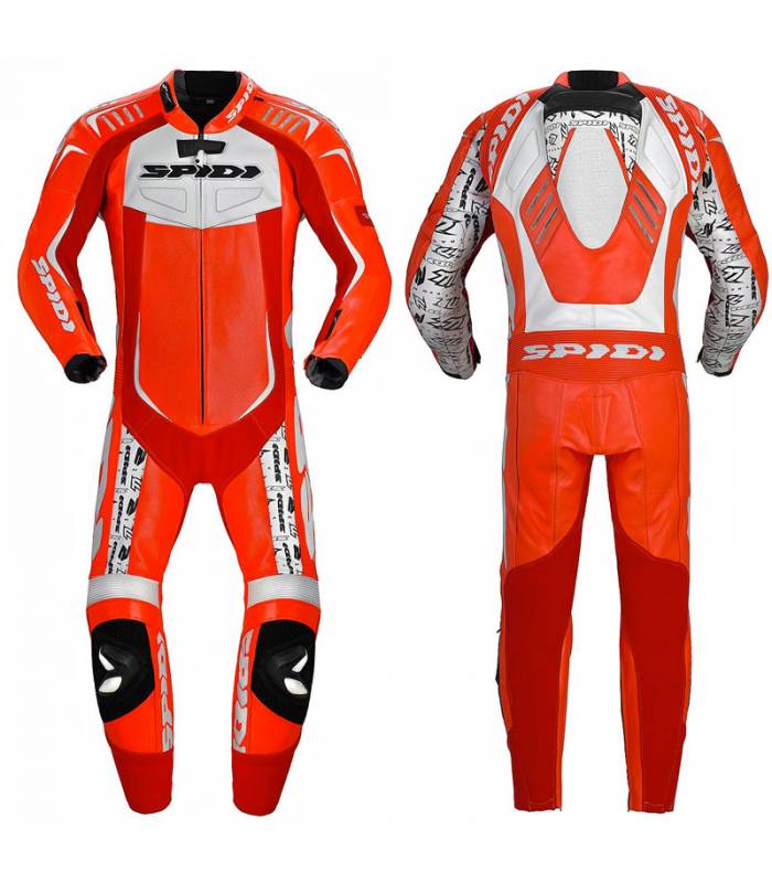 LevneMoto - Jednodílná kombinéza TRACK WIND REPLICA, SPIDI - Itálie (červená/bílá)
