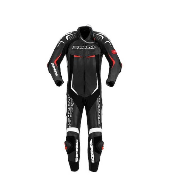 LevneMoto - Jednodílná kombinéza TRACK WIND REPLICA EVO, SPIDI - Itálie (černá/bílá/červená)