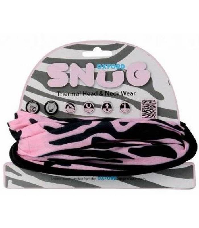 LevneMoto - Nákrčník Snug Pink Zebra, OXFORD - Anglie