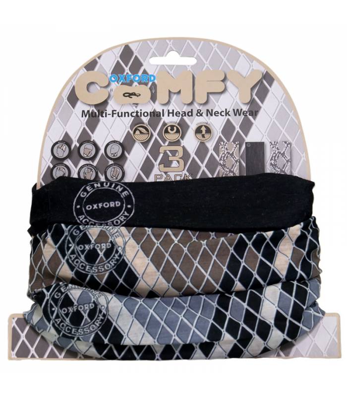 LevneMoto - Nákrčníky Comfy Snake, OXFORD - Anglie (sada 3ks)