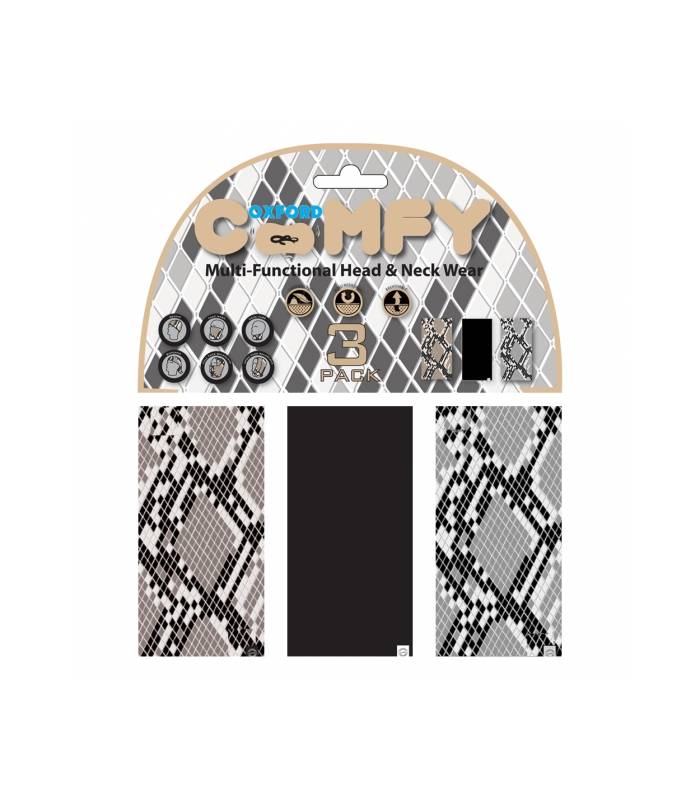 LevneMoto - Nákrčníky Comfy Snake, OXFORD - Anglie (sada 3ks)