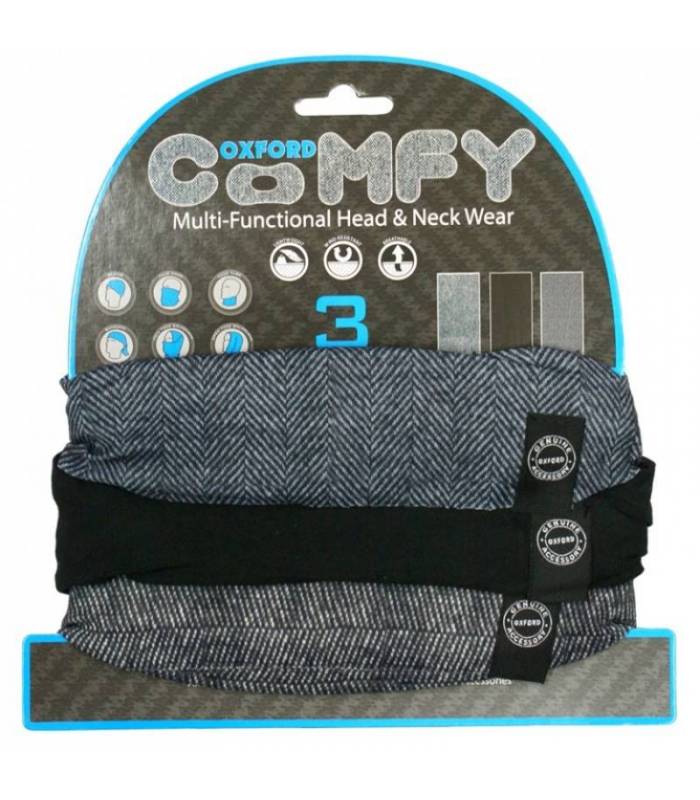 LevneMoto - Nákrčníky Comfy Herringbone, OXFORD - Anglie (sada 3ks)