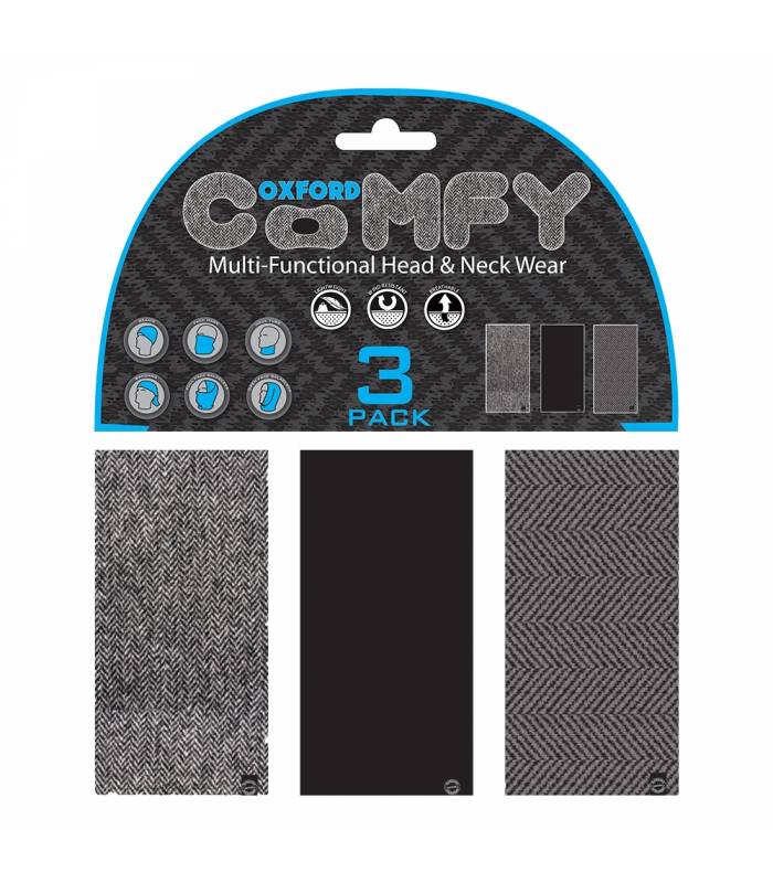 LevneMoto - Nákrčníky Comfy Herringbone, OXFORD - Anglie (sada 3ks)