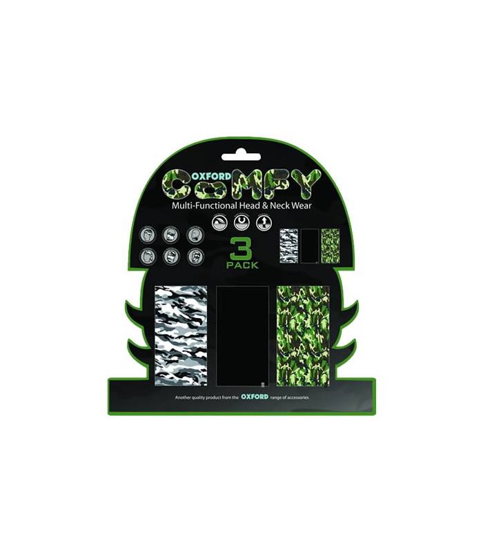 LevneMoto - Nákrčníky Comfy Camo, OXFORD - Anglie (sada 3ks)