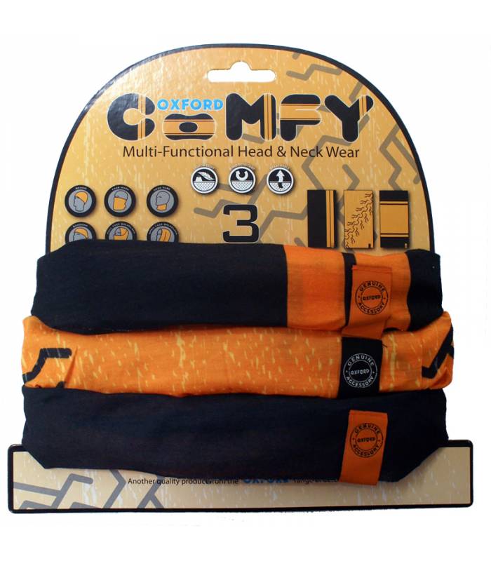 LevneMoto - Nákrčníky Comfy Harley Davidson colors, OXFORD - Anglie (sada 3ks)