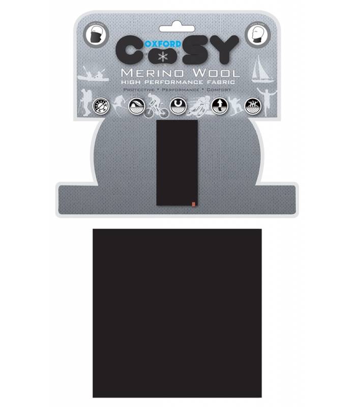 LevneMoto - Nákrčník Cosy z Merino vlny, OXFORD - Anglie (černý)