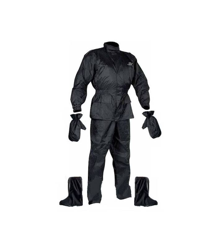 LevneMoto - Set Rainpack bunda/kalhoty/rukavice/boty, NOX - Francie (černá)