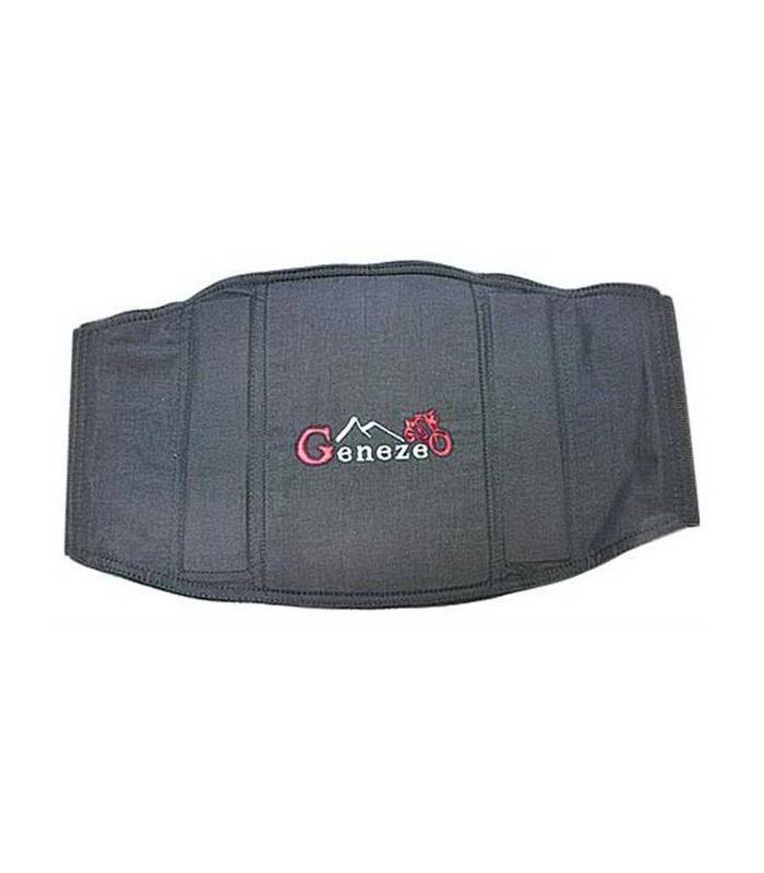 LevneMoto - Ledvinový pás Geneze (LP03) - černý s logem