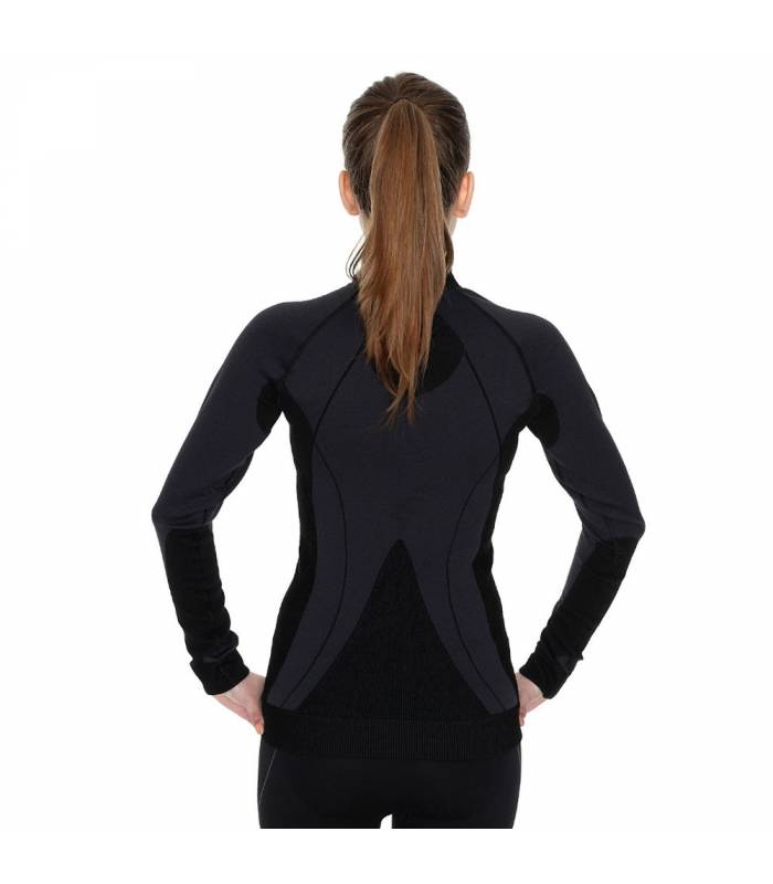 LevneMoto - Dámská thermo mikina Brubeck MERINO - dlouhý zip