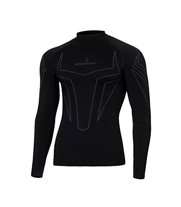 LevneMoto - Bezešvé termoprádlo X-shock dlouhý rukáv, BODY DRY, pánské (černá)