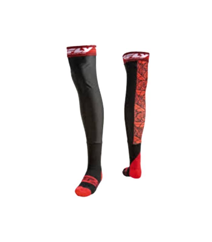 LevneMoto - Ponožky dlouhé Knee Brace, FLY RACING - USA (černá/červená)