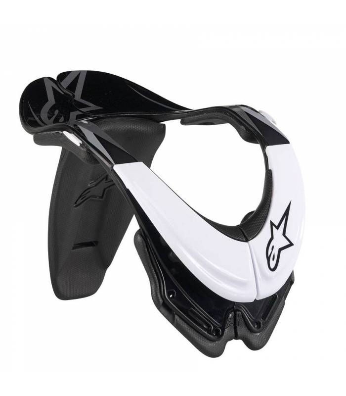 LevneMoto - Krční chránič BNS SB, ALPINESTARS - Itálie, dětský (černá/bílá, vel. 2XS)