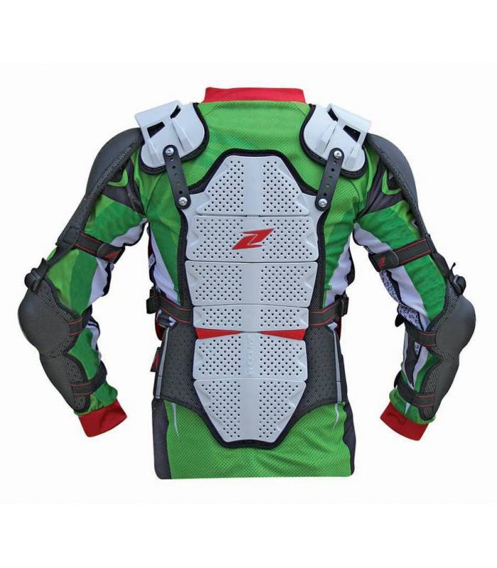 LevneMoto - Chránič těla ZANDONA SPARTAKUS 170/6 lamel - bílý