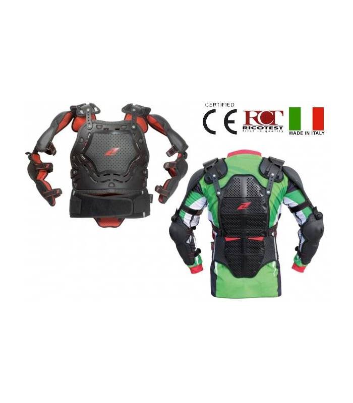 LevneMoto - Chránič těla ZANDONA SPARTAKUS 180/7 lamel - černý