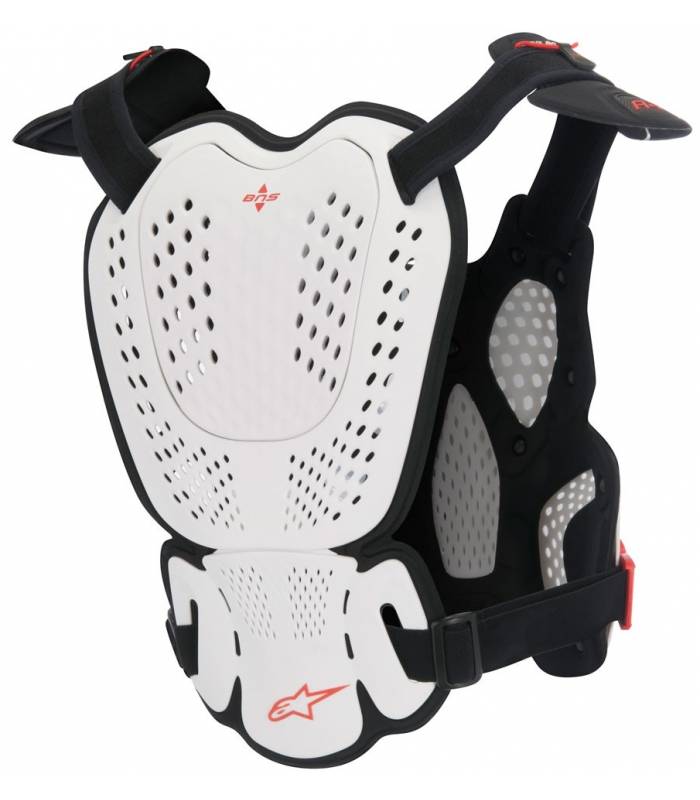 LevneMoto - Chránič těla A-1 ROOST GUARD 2017 certifikace CE2, ALPINESTARS - Itálie (bílý/če