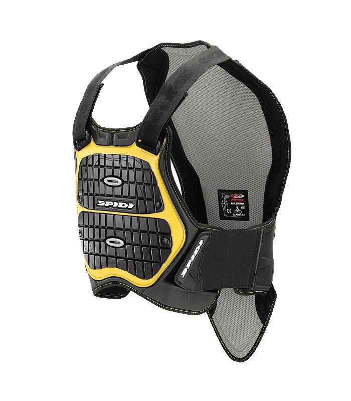 LevneMoto - Chránič těla DEFENDER BACK AND CHEST 160/170, SPIDI - Itálie (černý/žlutý)