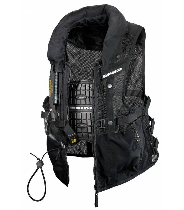 LevneMoto - Vesta s airbagem NECK DPS VEST, SPIDI - Itálie (černá)