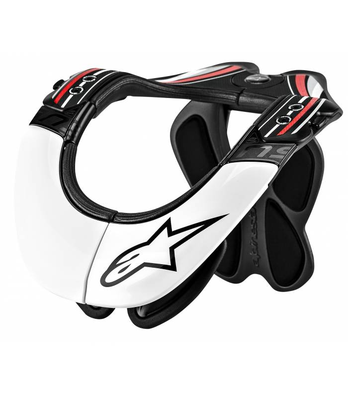 LevneMoto - Krční chránič BNS PRO, ALPINESTARS - Itálie (černá/bílá/červená)