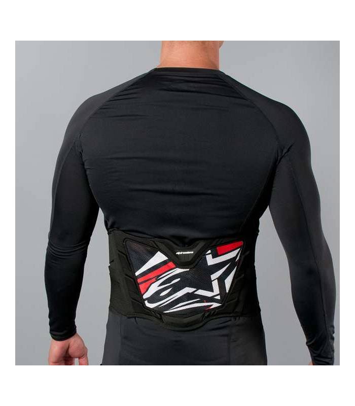 LevneMoto - Ledvinový pás MX AIR, ALPINESTARS - Itálie, (černá/červená)