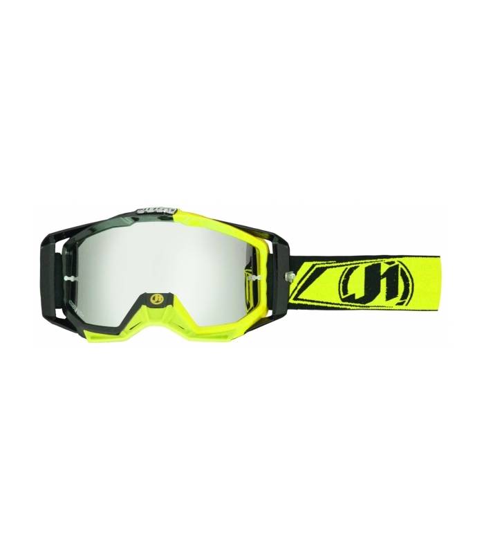 LevneMoto - Moto brýle JUST1 IRIS UNI-Carbon fluo žluté
