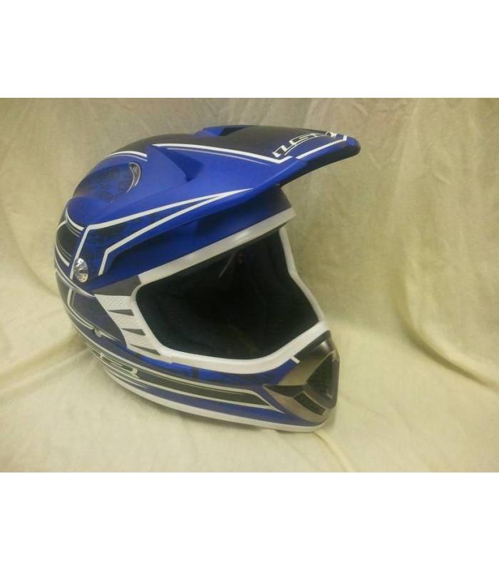 LevneMoto - Moto přilba LS2 MX426 AirForce 2 Junior-modrá matná