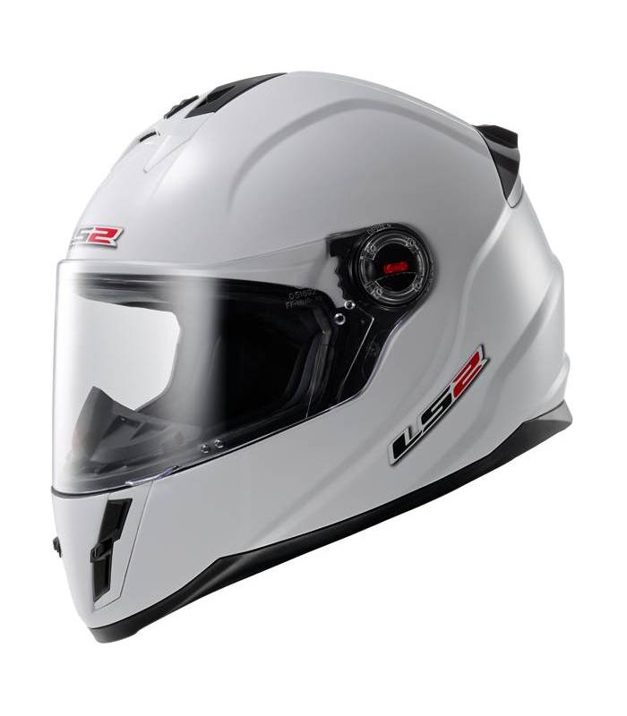 LevneMoto - Moto přilba LS2 FF392 SINGLE MONO JUNIOR-bílá lesklá