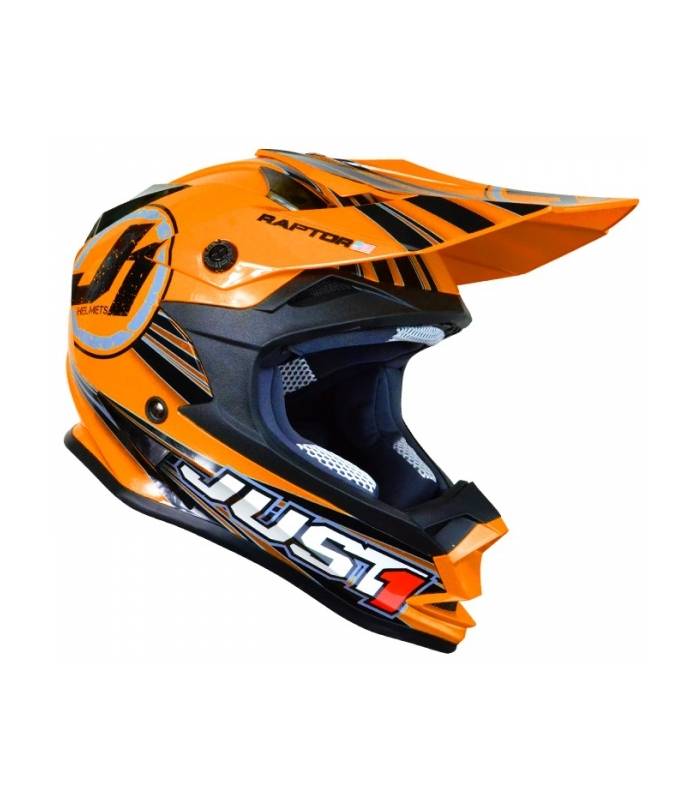 LevneMoto - Moto přilba dětská JUST1 J3 KID RAPTOR-oranžová
