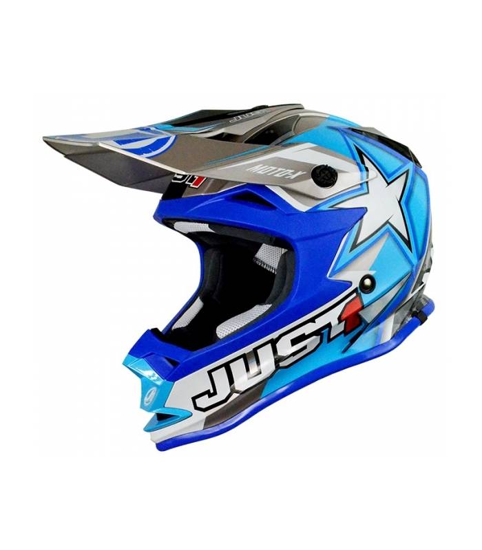 LevneMoto - Moto přilba dětská JUST1 J3 MOTO X-modrá