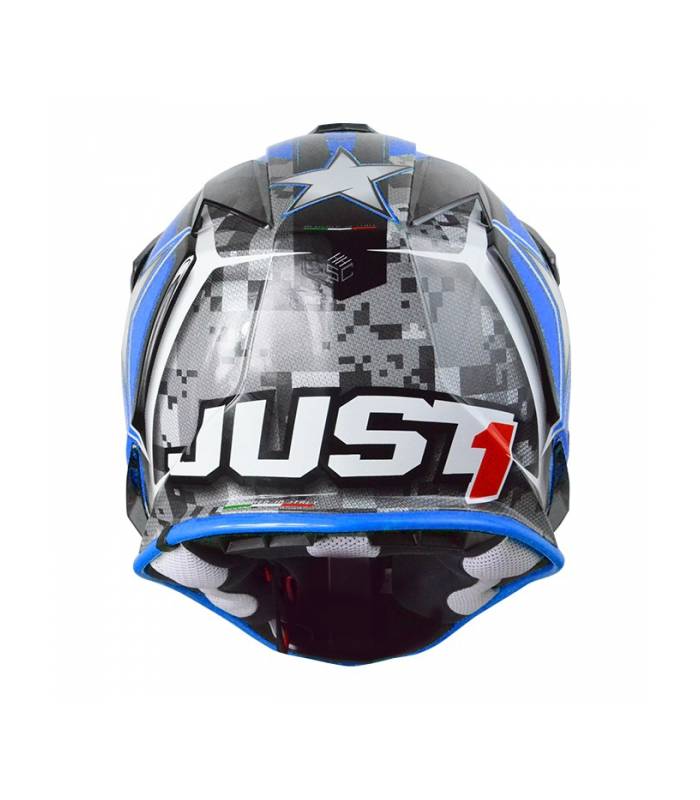 LevneMoto - Moto přilba dětská JUST1 J3 MOTO X-modrá