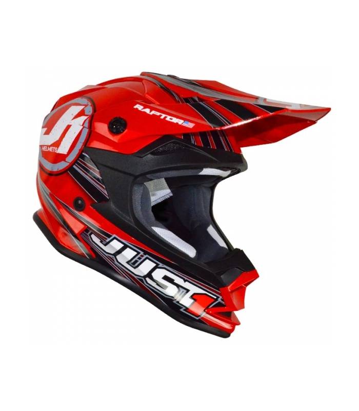 LevneMoto - Moto přilba dětská JUST1 J3 KID RAPTOR-červená
