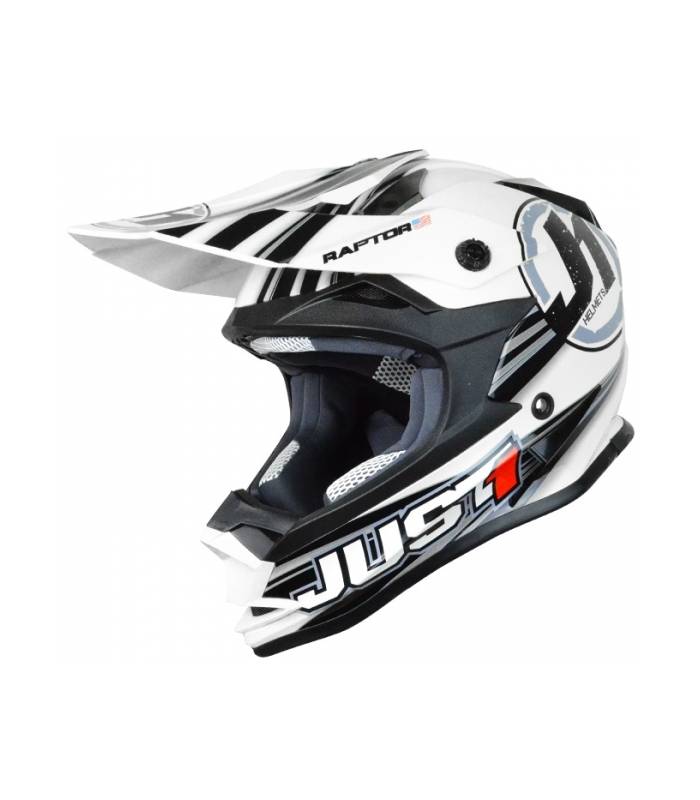 LevneMoto - Moto přilba dětská JUST1 J3 KID RAPTOR-bílá