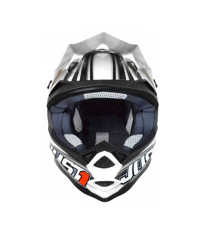 LevneMoto - Moto přilba dětská JUST1 J3 KID RAPTOR-bílá