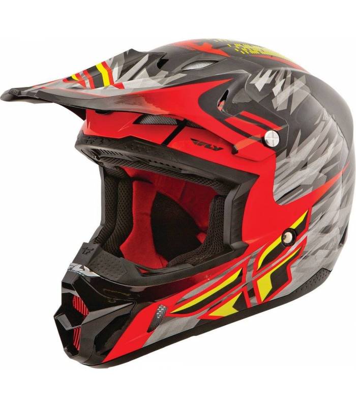 LevneMoto - Přilba Kinetic Pro, FLY RACING - USA dětská (černá/červená)