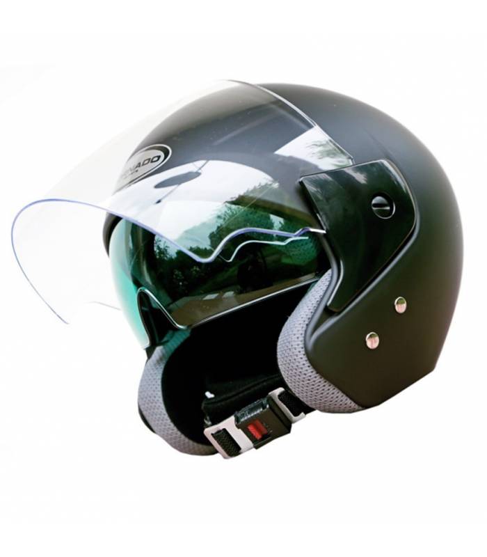 LevneMoto - Moto přilba Tornado Clasic Line Visor - černá matná