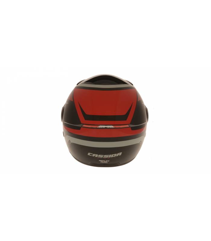 LevneMoto - Přilba Reflex, CASSIDA - ČR (černá/červená/šedá)