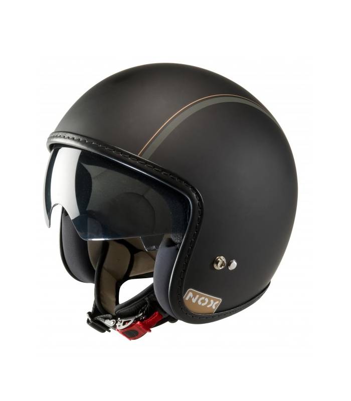 LevneMoto - Přilba N240, NOX - Francie (černá matná)