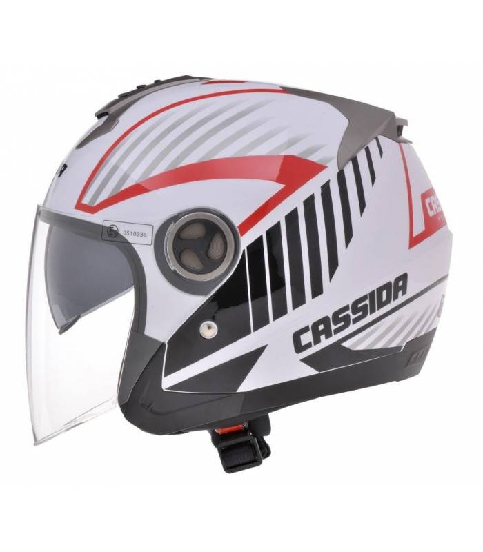 LevneMoto - Přilba Magnum, CASSIDA - ČR (černá/bílá/červená)