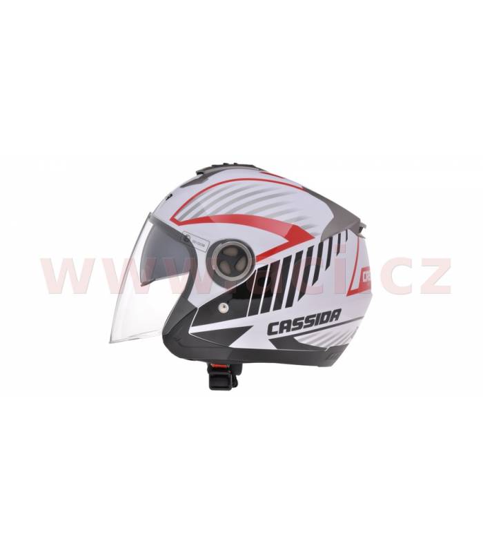 LevneMoto - Přilba Magnum, CASSIDA - ČR (černá/bílá/červená)