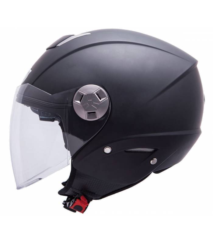 LevneMoto - Přilba City Eleven Solid, MT - Španělsko (černá matná)