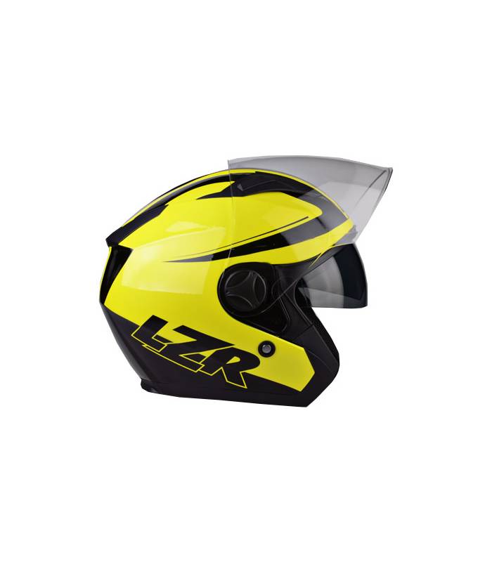 LevneMoto - Přilba JH-1 Safety, LZR - Belgie (černá/žlutá fluo)