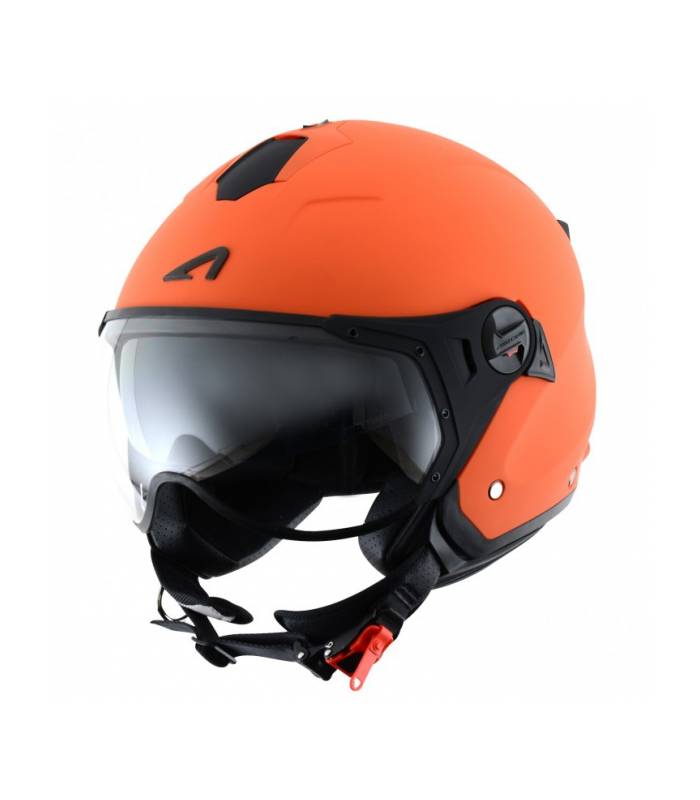 LevneMoto - Moto přilba ASTONE MINIJET S SPORT-oranžová matná