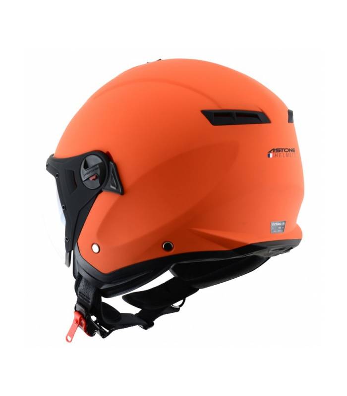 LevneMoto - Moto přilba ASTONE MINIJET S SPORT-oranžová matná