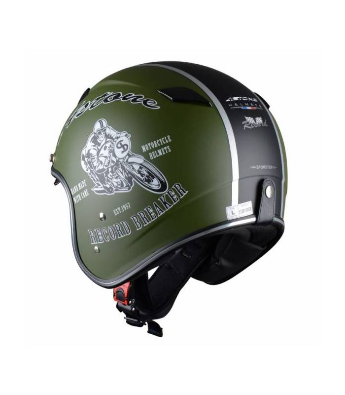 LevneMoto - Moto přilba ASTONE Sportster exclusive RECORD-zelená
