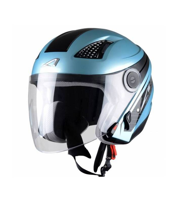 LevneMoto - Moto přilba ASTONE DJ10 exclusive BEL AIR-světle modrá